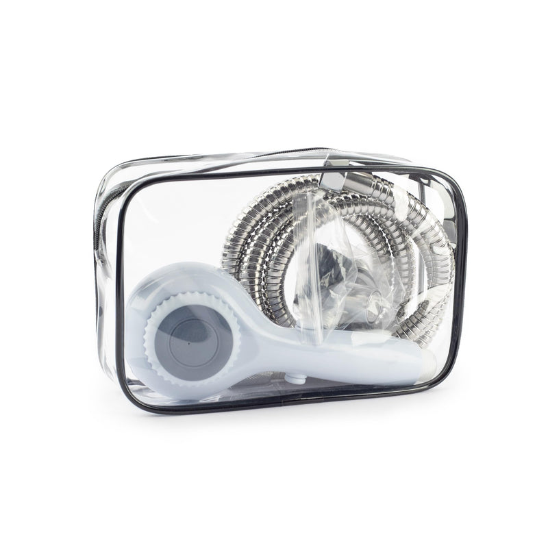 Detachable Dog Shower Head & Pet Shower Brush. Stainless Steel Hose, Soap Storage, Undercoat Nozzle for Dogs. Suites for 1/4'' Indoor bathroom faucet and 3/4'' Outdoor shunt. - BeesActive Australia
