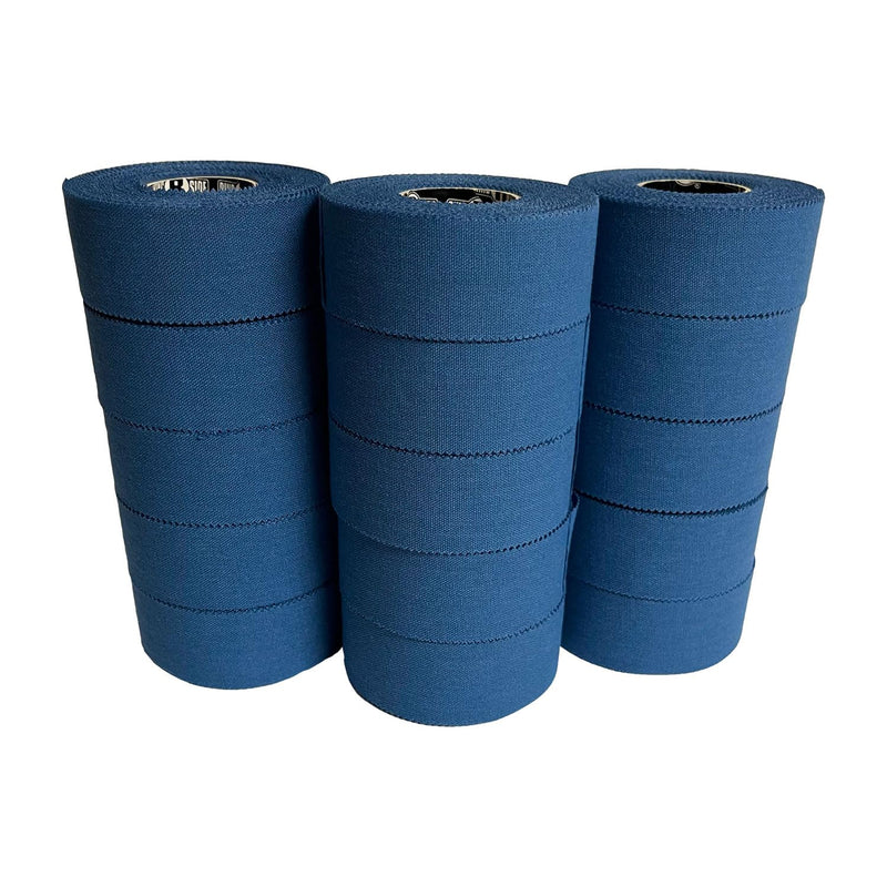 Ringside 1" Athletic Trainers Tape, Cotton Kinesiology Tape for Combat Sports, Adhesive, 30 Foot Rolls, Blue, 15 Rolls - BeesActive Australia