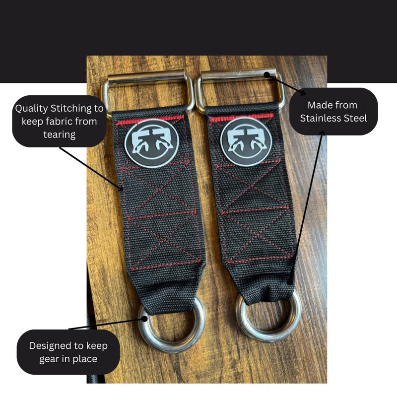 Loading Straps for Strength Training, Free Weight Accessory for all workout products - Barbell, Harnesses and Resistant Bands O Ring