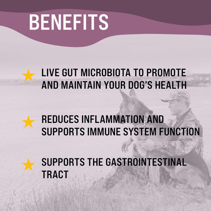 FloraPup Probiotic & Digestive Support for Dogs – Promotes & Maintains Gut Health, Reduces Inflammation, Immune System Support Small & Medium Dogs