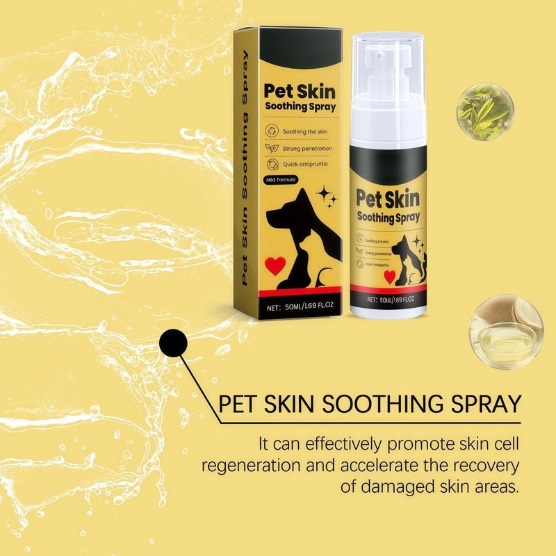 Pet Spray for Dogs, Dog Spray for Itchy Skin & Ear Relief, Fast-Acting Anti-Itch Formula for Allergies, 50ml Skin Care Treatment