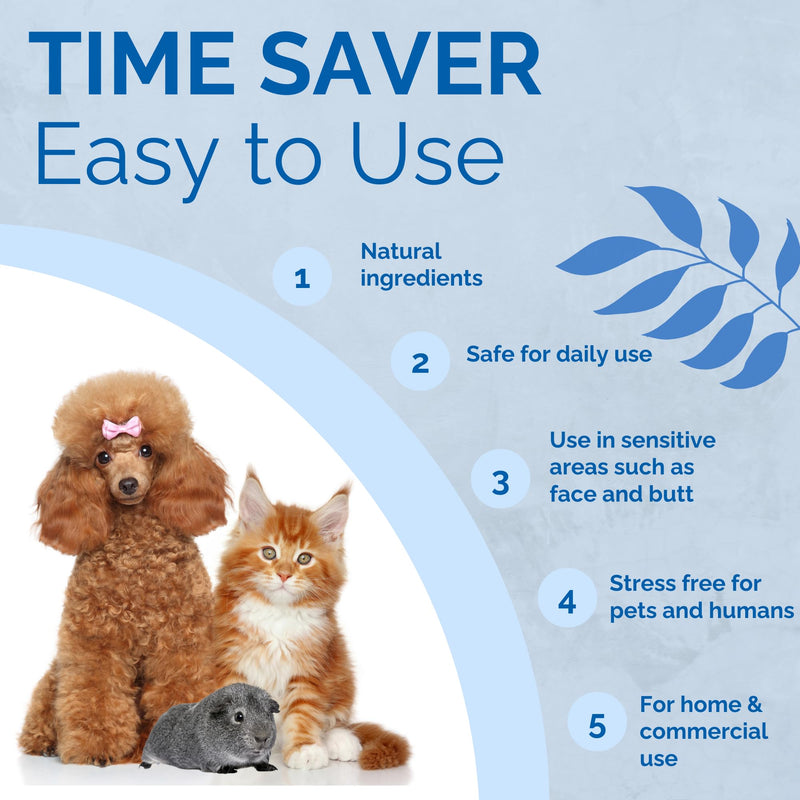 No Scent Pet Fur Odor Spray & Rinseless Cleaner for Dog, Cat, Hamster, Small Animal & Furry Pets (8 Fl Oz / 237 mL) 8 Fl Oz (Pack of 1) - PawsPlanet Australia