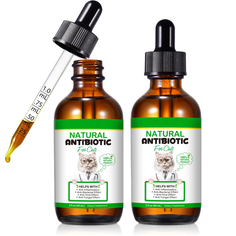 Cat Antibiotics for Infections 120ml Vitamins for Cats Supplements Antibiotic Ointemnt Cats Vitamin Paste Support Immune System & Cat Allergy Relief