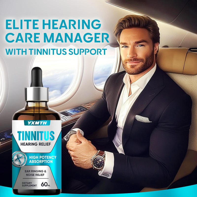 Tinnitus Relief for Ringing Ears - Fast-Acting Natural Ear Support Drops with Herbal Blend - Soothe Ear Noise & Promote Quiet, Calm Hearing for Men & Women, 2 fl oz 2 Fl Oz (Pack of 1) - BeesActive Australia