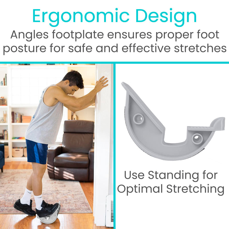 Vive Foot Rocker - Calf Stretcher for Achilles Tendinitis, Heel, Feet, Shin Splint, Plantar Fasciitis Pain Relief - Stretches Strained Leg Muscle - Ankle Wedge Stretch Improves Flexibility (Small) - BeesActive Australia