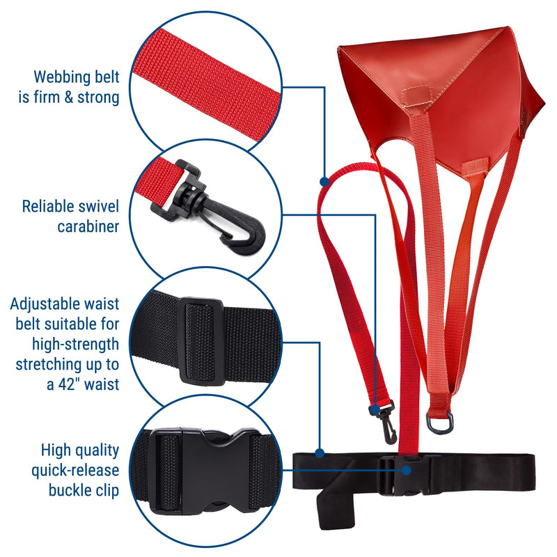 Swim Parachute - Resistance Training Equipment with Swimming Tempo Trainers