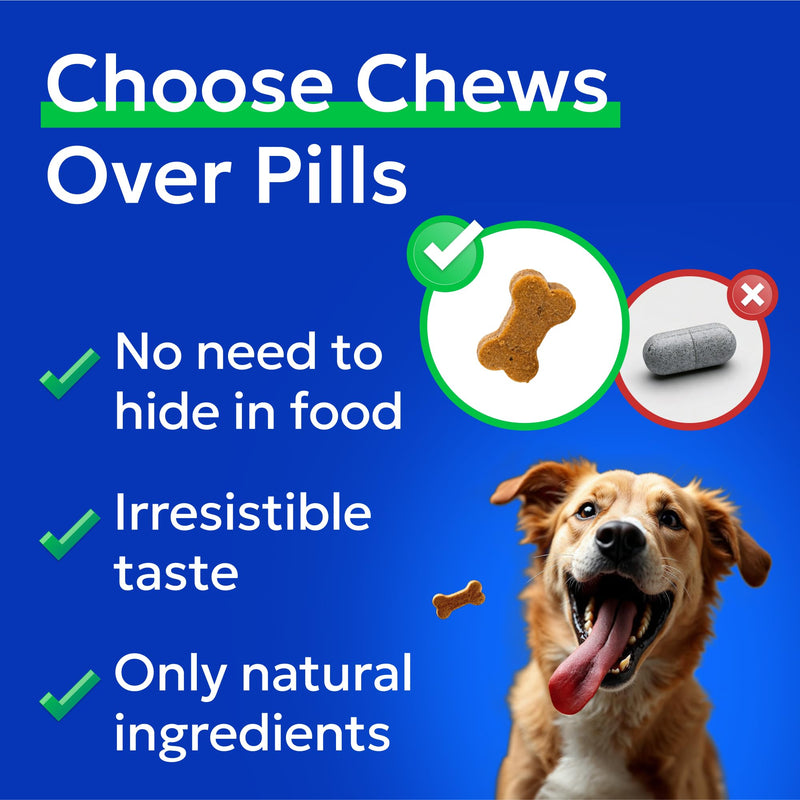 BARK&SPARK Joint Supplement for Senior & Adult Dogs – Glucosamine & Chondroitin for Mobility Support – Hip & Joint Care Chews – Made in the UK – 60 Soft Treats 60 Joint Care Chews