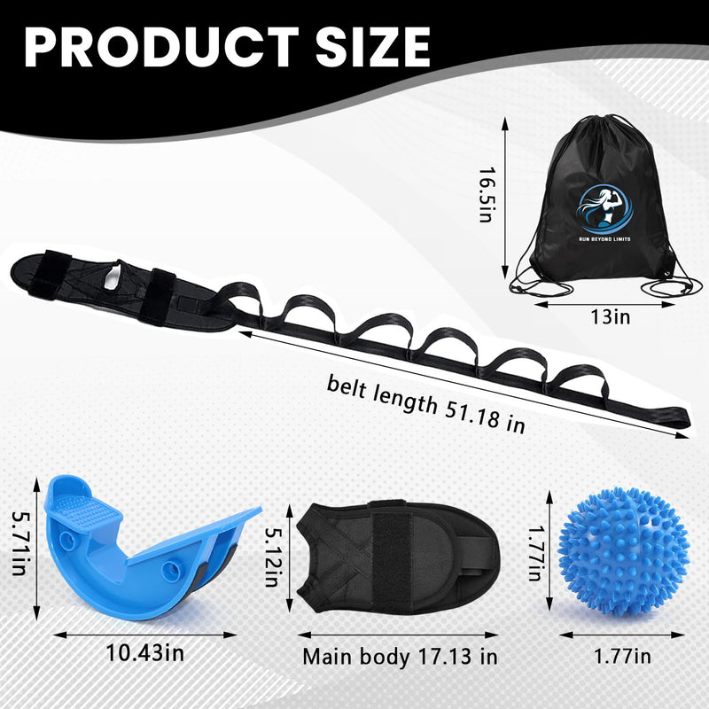 Foot and Calf Stretcher- Foot Rocker,Stretching Strap for Plantar Fasciitis Stretcher Blue-1