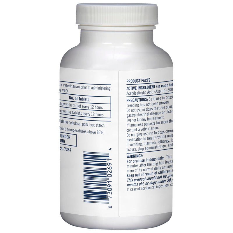 PetArmor Aspirin for Large Dogs, Fast Acting Anti-Inflammatory and Pain Relief For Dogs, Vet-Quality Joint Support and Pain Meds for Dogs, 120 Liver Flavored Tablets Medium-Large Dogs (50+ lbs)