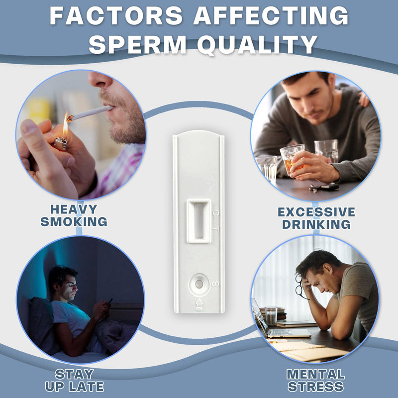 Male Fertility Home Test Kit for Men-Trak Plus Male Fertility Testing System- Shows Normal or Low Sperm Count- Clear Results in Minutes - Easy to Read Result