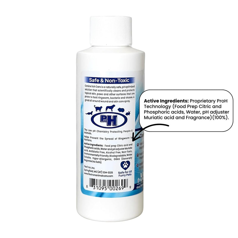 Canine Itch Care Hot Spot Spray & Itch Relief For Dogs and Cat. Remedy for Dog Itching, Dry Skin, Rash, Ringworm, Dermatitis, Itchy Paw, Irritation on Skin, Skin Allergy, Wound Care (Makes 32 oz)