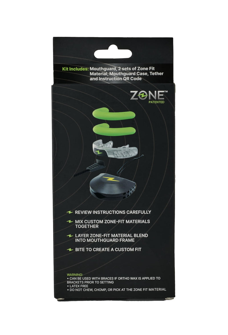 Zone Mouthguard Sports Mouth Piece Starter Kit - Comfort-Fit Mouth Piece, Replacement Putty, & Carry Case. Comfort fit in Minutes. M.O.R.A. Technology. No Boil, No Pain for Youth (Pink) Pink - BeesActive Australia