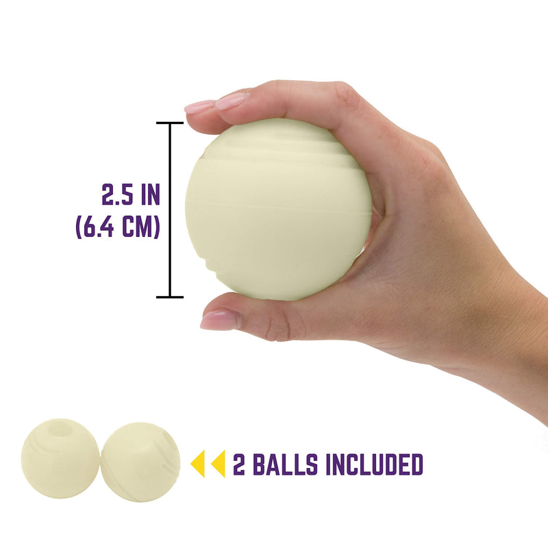 Chew King Glowing Fetch Ball, Dog Ball Toys, 2.5" 2-Pack Balls 2.5" Balls/ pack of 2 - BeesActive Australia