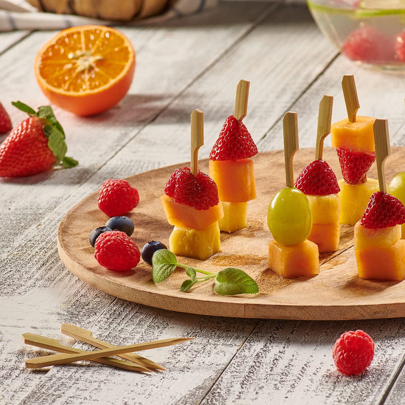 Comfy Package [100 Pack] 3 inch Wooden Paddle Picks, Bamboo Skewers - Toothpicks For Cocktails, Grilling, Appetizers, Fruits, Barbeque and Sandwiches - BeesActive Australia