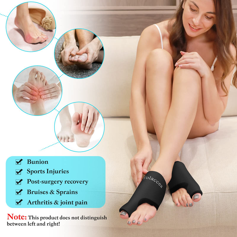 Foot Ice Packs Big Toe for Pain Relief, Flexible Cold Pack for Bunion Relief, Reusable Gel Ice Pack for Hot and Cold Therapies, Ice Pack for Swelling, Sprained, Bruises, Post-Surgery Recovery - BeesActive Australia