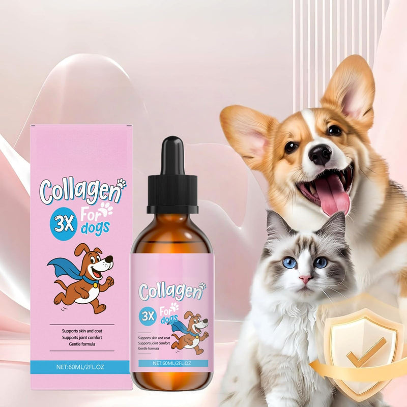 60ml Collagen for Dogs,Liquid Dog Collagen Drops,Quick Absorption C ollagen Drops for Digestion,Skin,Coat,Supports Joint Mobility,Itch Skin Relief