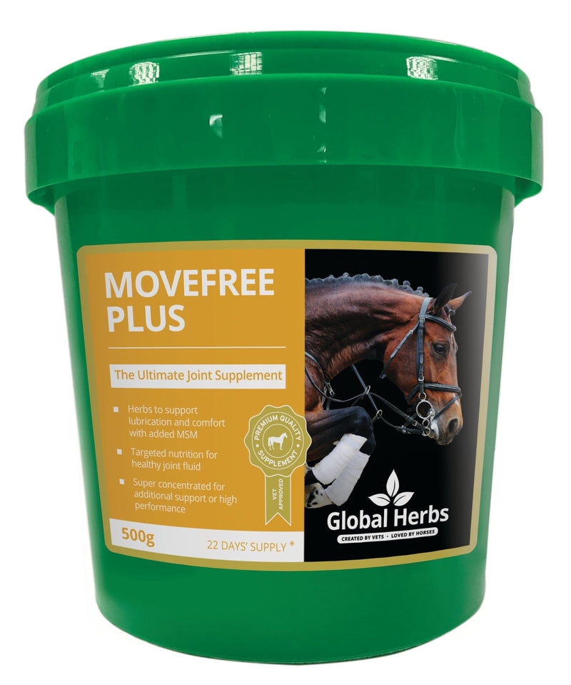 Global Herbs MoveFree Plus Equine Advanced Joint & Mobility Support Powder 500 g Transparent