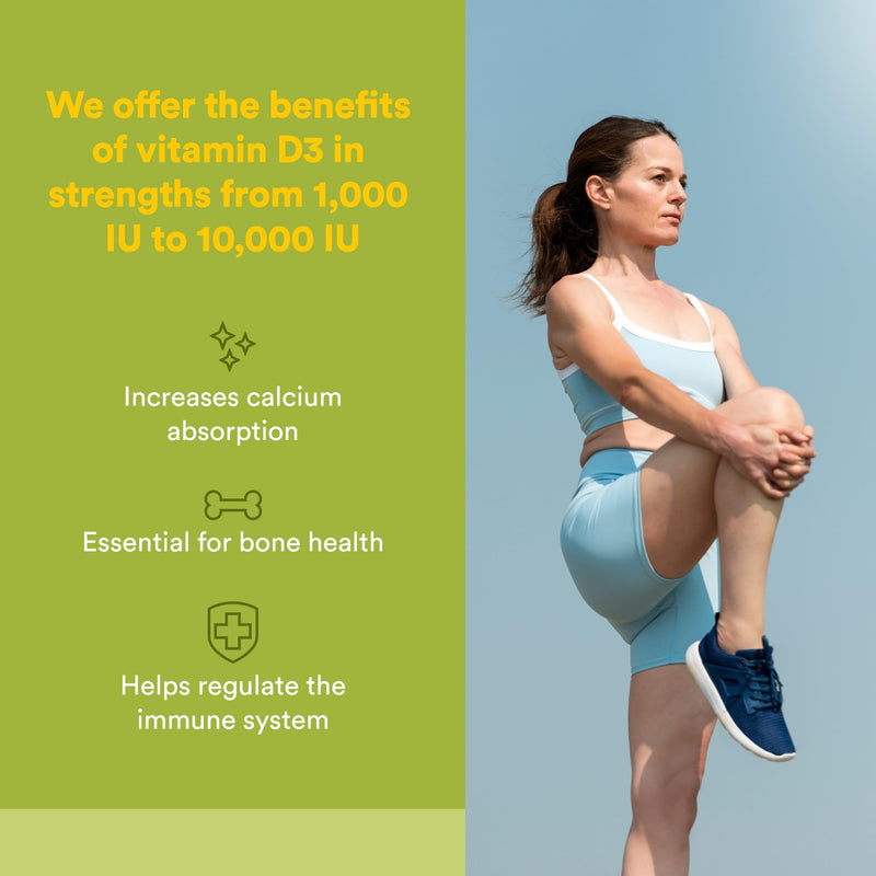 Natural Factors Vegan Vitamin D3 2000 IU - Supports Bone & Immune Health - Plant-Based Cholecalciferol - Vegetarian Capsules - 90 Capsules (90 Servings) 90 Count (Pack of 1)