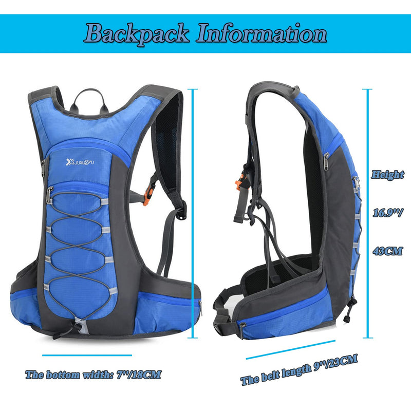 Croogo Hydration Backpack Running Backpack with 2L Water Bladder Lightweight Hydro Water Pack Cycling for Men Women,Red-OT05 OT05-Rose Red-SD
