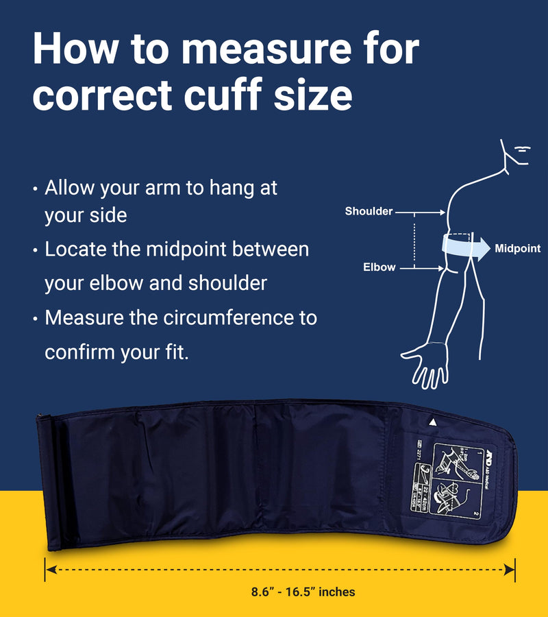 A&D Medical Multi-User Blood Pressure Monitor for Home Use UA-767FAC – Wide Range Cuff (8.6-16.5” / 22-42cm), Easy to Use, Adult Upper Arm, 60 Readings Per User (4 Users), AC Adapter, FSA/HSA Eligible Includes AC Adapter