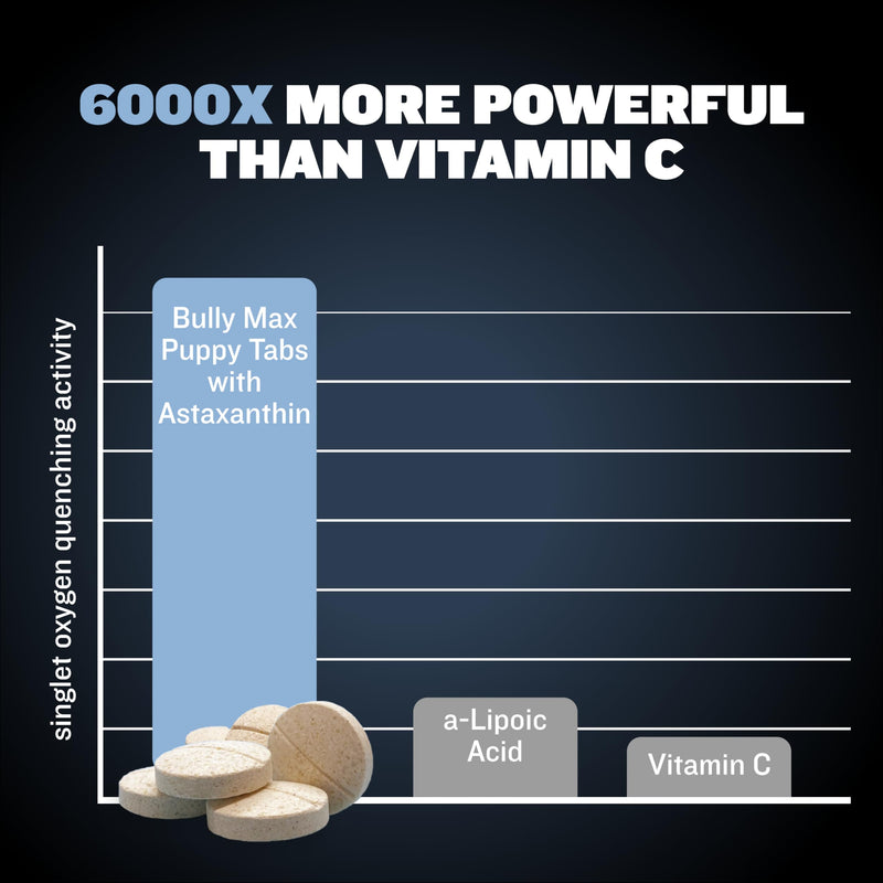 Bully Max Small Breed Dog Immune Support Tablets - Chewable Dog Multivitamin Immunity Booster Supplement Tabs for Puppy & Adult Dogs - Pet Vitamins with Astaxanthin, Colostrum, Turmeric - 30 Tablets - PawsPlanet Australia