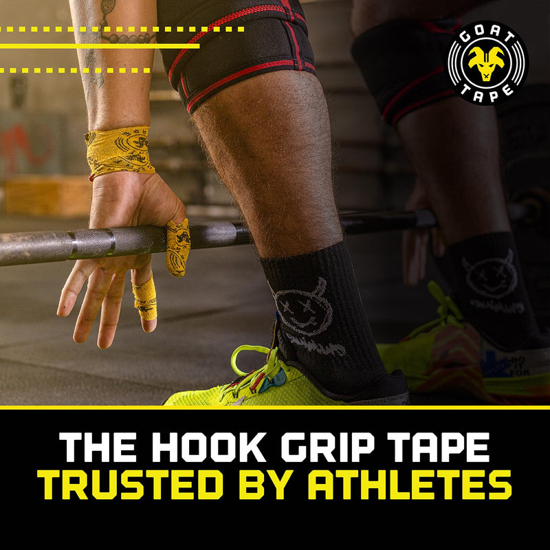 Goat Tape Super Stretchy Thumb Tape - Weightlifting Hook Grip Tape & WOD Tape for Cross Training, Gym Workout Tape, Athletic Finger Wrap - Flexes with Every Move - 15 Feet per Roll (Orange 4-Pack) Orange 4-pack - BeesActive Australia