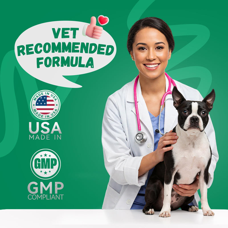 Furrolika 60 Count Multivitamin Soft Chews -Made in The USA- Dog Vitamins and Supplements with Glucosamine, Chondroitin, Digestive Enzymes, Probiotics - Hip & Joint, Immune System, Skin & Coat Support