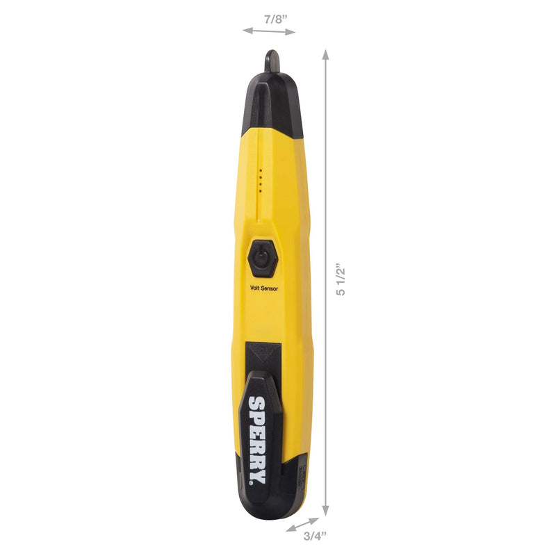 Sperry Instruments ESK2 2-Piece Non-Contact Voltage Detector and GFCI Outlet Circuit Analyzer Tester Kit, Yellow