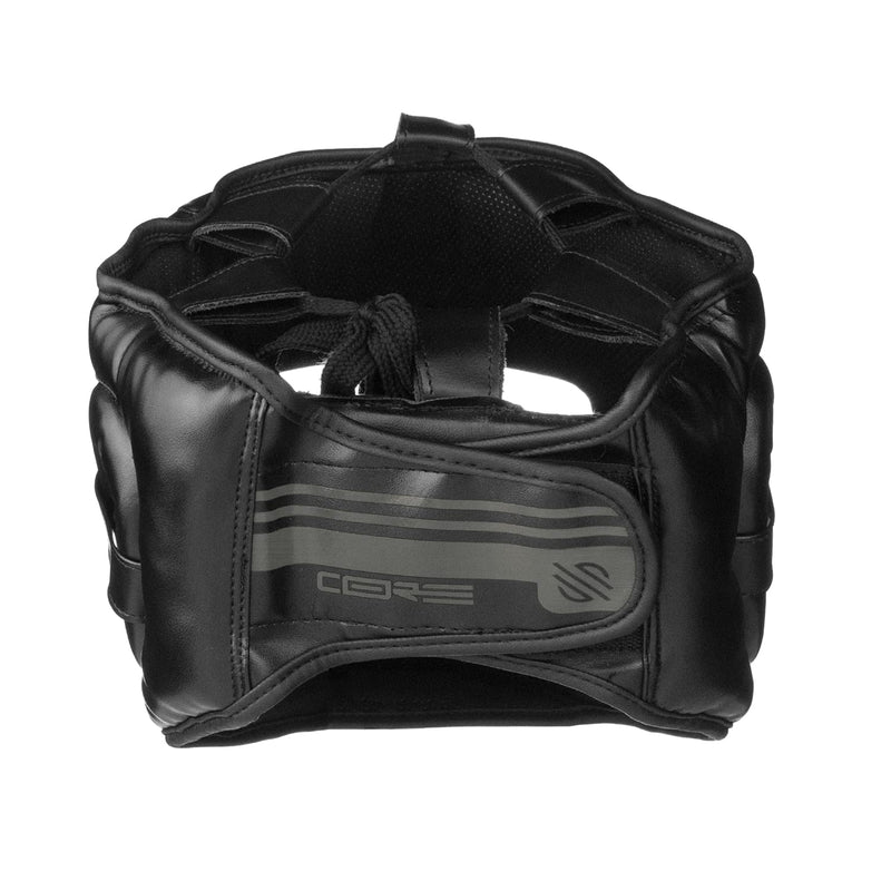 Sanabul Core Series Boxing Headgear for Men & Women Training MMA & Martial Arts Kickboxing Head Gear Sparring Full-Face Coverage Black/GunMetal Large-X-Large
