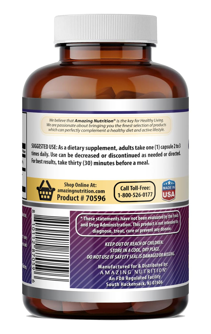 Amazing Formulas DLPA Supplement | DL-Phenylalanine |1000 Mg | Capsules | Non-GMO | Gluten-Free | Made in USA (180 Count) Unflavored - 180 Count