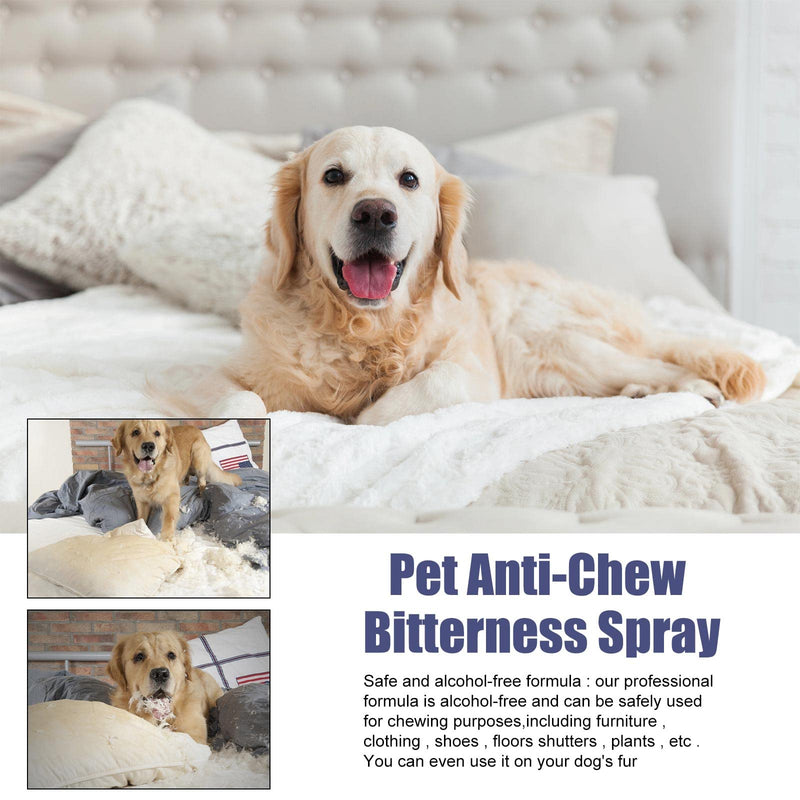 No Chew Spray for Dogs, 50ML. Bitter Apple Spray for Dogs to Stop Chewing. Effective Dog Deterrent Spray for Furniture Carpet. Alcohol-Free, Indoor & Outdoor Safe. purple - BeesActive Australia