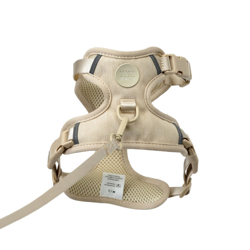 LucyBalu® Explorer cat harness with leash | Escape-proof cat harness with AirTag compartment | Cat chest harness with cat leash | Safety harness with leash for cats | Sand XS/S - BeesActive Australia