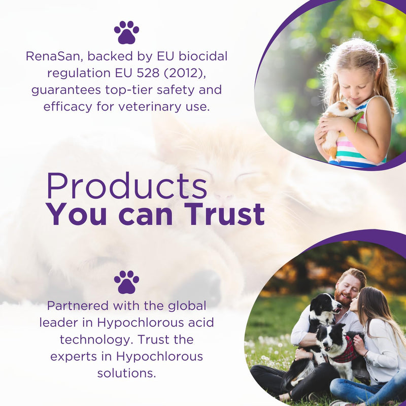 RenaSan Antiseptic Eye Drops (100 ml) – Eye Disinfection, Alcohol-Free, Non-Irritating and Natural Eye Cleaning Solution for Dogs, Cats, Reptiles, Poultry, Avian & Livestock 100 ml