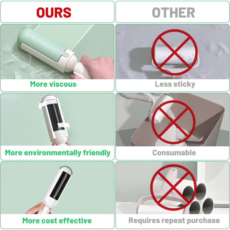 Lint roller for pet hair, FainFun washable lint roller for pet hair, lint brush reusable, pet hair remover roll pet hair remover for living room sofa and car seats - BeesActive Australia