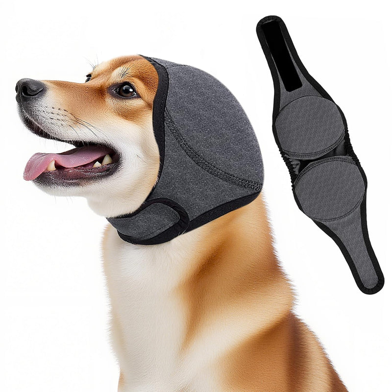 Quiet Ears for Dogs Comfort Calming Hoodie Dog Ear Covers for Noise & Anxiety Relief Ear Wraps for Dog,ear muffs noise protection,Adjustable Dogs Ear Muffs Noise Protection Firework and Force Drying-S