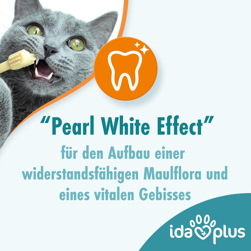 Ida Plus Dental Care Mini Sticks - Cat Dental Care Chew Sticks for Cats - Helps Clean Cats Teeth - Stops Cat Bad Breath - Anti Plaque - Delicious Cat Chew Sticks - Pack of 80 - BeesActive Australia