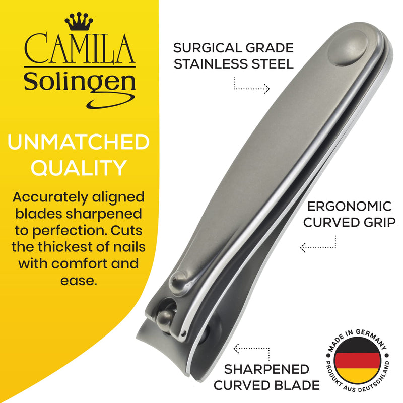 CS15 3" Fingernail Clipper and Toenail Clipper for Manicure and Pedicure - Professional Nail Clippers with Precision Super Sharp Blades - German Carbon Steel Cuticle Trimmer 3" - BeesActive Australia