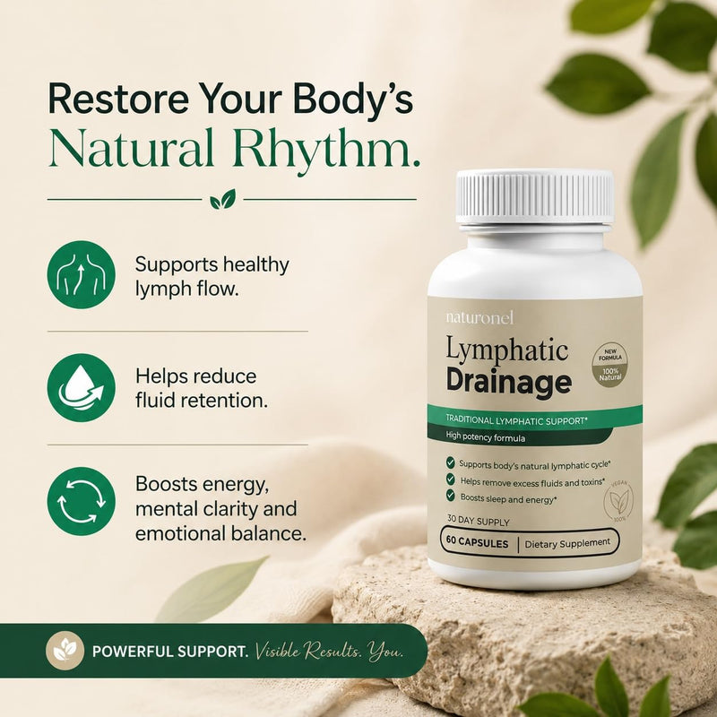 Lymphatic Drainage Supplement – Natural Lymphatic Cleanse with D-Mannose, Cranberry, Hibiscus & Dandelion Extract | Non-GMO, Made in USA, GMP Certified - Lymphatic Drainage Capsules (1) 1