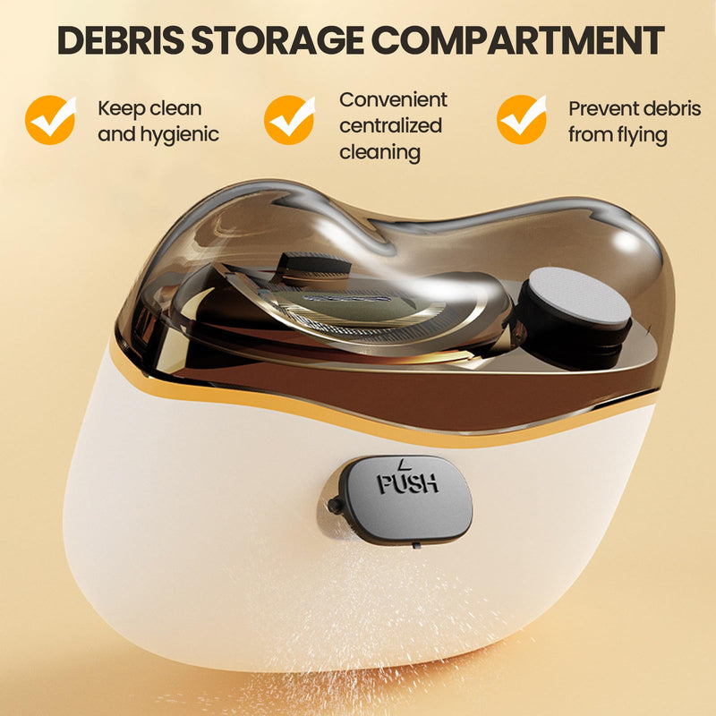Electric Nail Clipper, Electric Automatic Nail Clippers with Light Nail Trimmer 2 Speeds Automatic Nail Clipper Storage Compartment with Debris, for Adults, the Elderly, and Children(White) White - BeesActive Australia