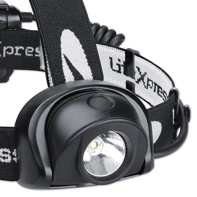 Litexpress LXL205001 Liberty 113-4, 303 Lumens Headlamp IP64 1 High Performance Seoul Semi LED NEW upgraded VERSION, Rear 2 Mode red LED in Battery pack
