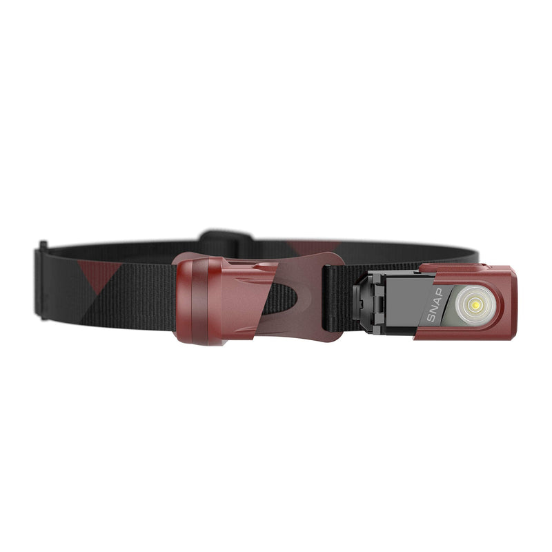 Princeton Tec Snap Headlamp with Dimmable 300 Lumens Maxbright White LEDs, IPX4 Water Resistance and 155 Hour Burn Time, Essential for Hiking, Camping, Hunting, and Safety Preparedness, Red White Light Headlamp