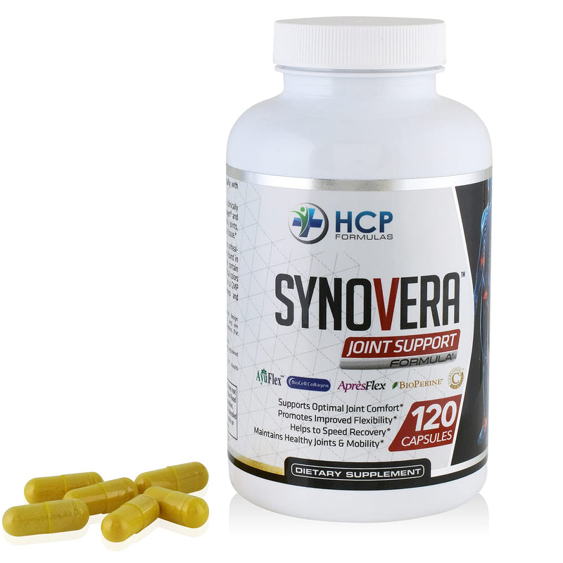 Synovera - Joint Support Complex with Turmeric Extract & Collagen - Mobility & Flexibility - Healthy Joints, Tendon, Ligament, and Synovial Tissue - Dietary Supplement - 120 Caps