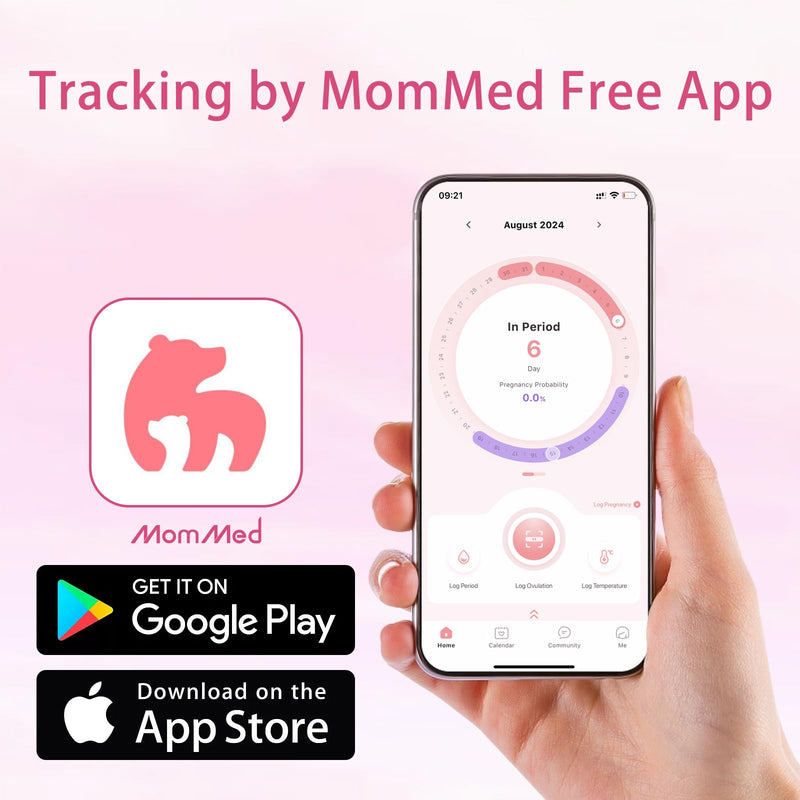 MomMed Ovulation Test Strips, 50 LH Ovulation Predictor Kit with 50 Collection Cups, Accurately Track Ovulation Test, High Sensitivity Result for Women Home Testing 50 Count (Pack of 1) Pink - BeesActive Australia