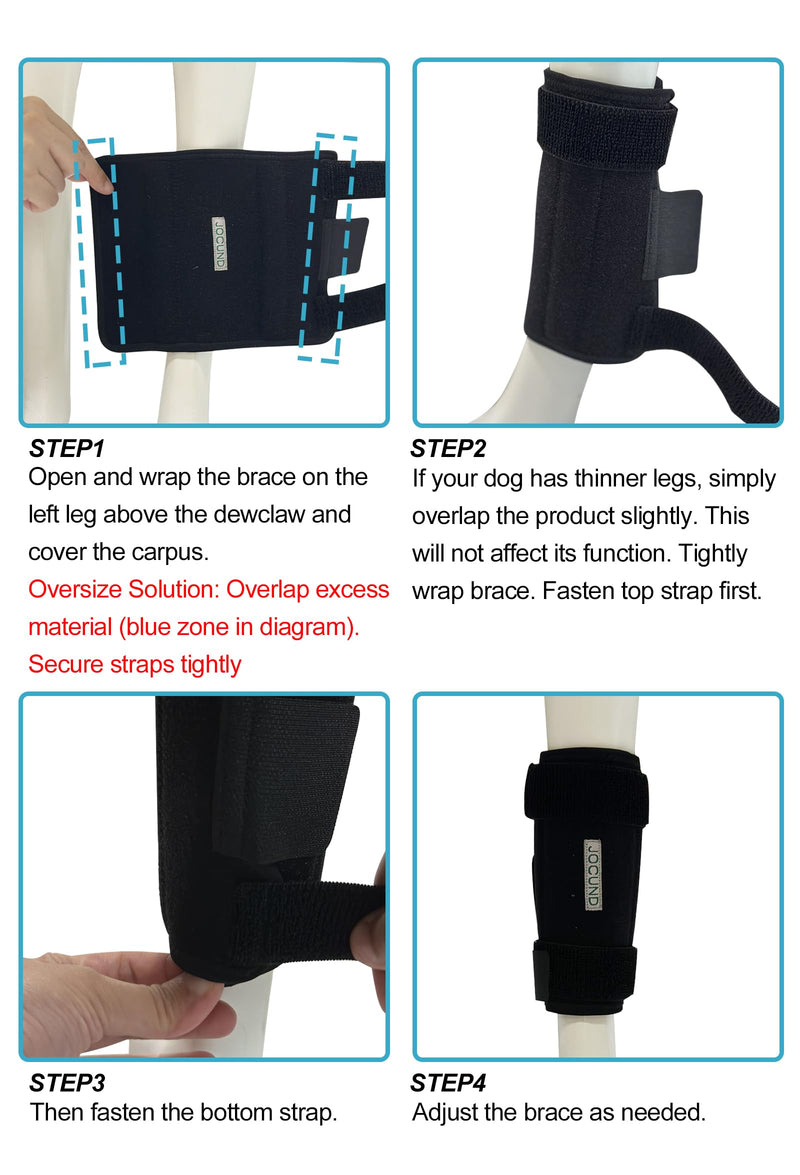 Dog Front Leg Brace, Pair of Dog Leg Brace with Metal Strips, Canine Front Leg Hock Wrap Sleeve for Carpal Support, Protects Wounds Brace Heals and Prevents Injuries and Sprains (L/XL) L/XL (1 Pair)