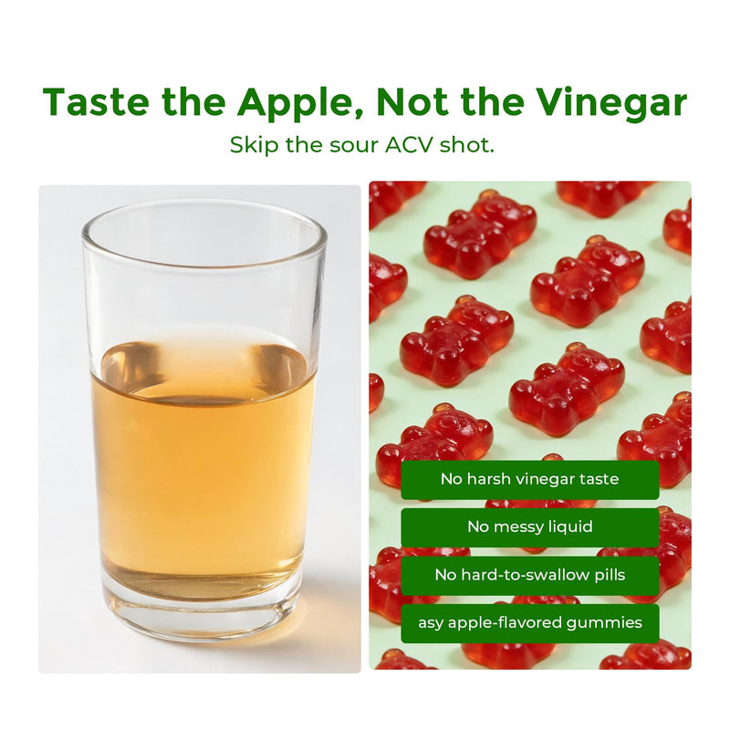 NEWELLME Sugar-Free Apple Cider Vinegar Gummies with B12,30 Counts | 1000mg ACV with The Mother,0g sugar ACV gummies,Digestive Wellness Support,Energy Metabolism Support,Keto-Friendly Formula 30 Count (Pack of 1)