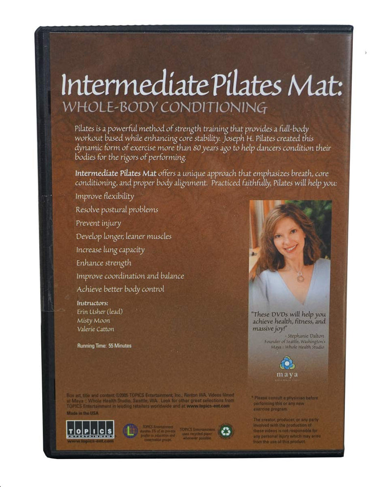 Topics Entertainment Intermediate Pilates Mat - Whole-Body Conditioning Yoga Training DVD