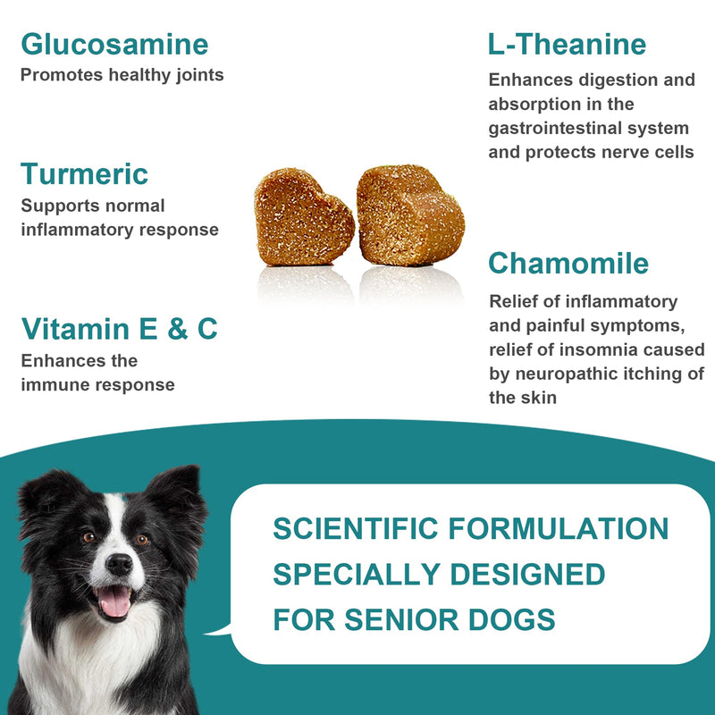 Joint Supplment for Dogs | Dog Joint Supplements for senior dogs to Reduce Stiffness, Improve Mobility with Hemp Seed Oil, Turmeric, Glucosamine, Chondroitin, Green Lipped Mussel For Dogs Beef