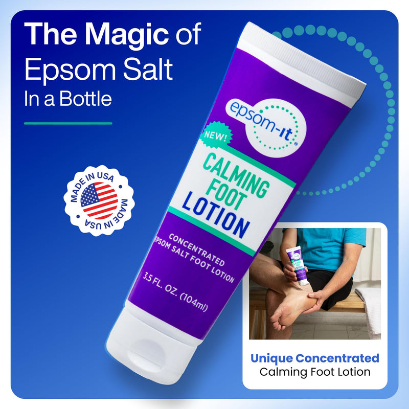 EPSOM-IT Starter Pack: Magnesium Cream for Feet, Ankles, Legs, Back & Neck - Soothing Nerve, Muscle & Calming Foot Rubs for Stiffness & Comfort - Epsom Salt Magnesium Sulfate - 3.5oz, 3-Pack 3.5 Fl Oz (Pack of 3)