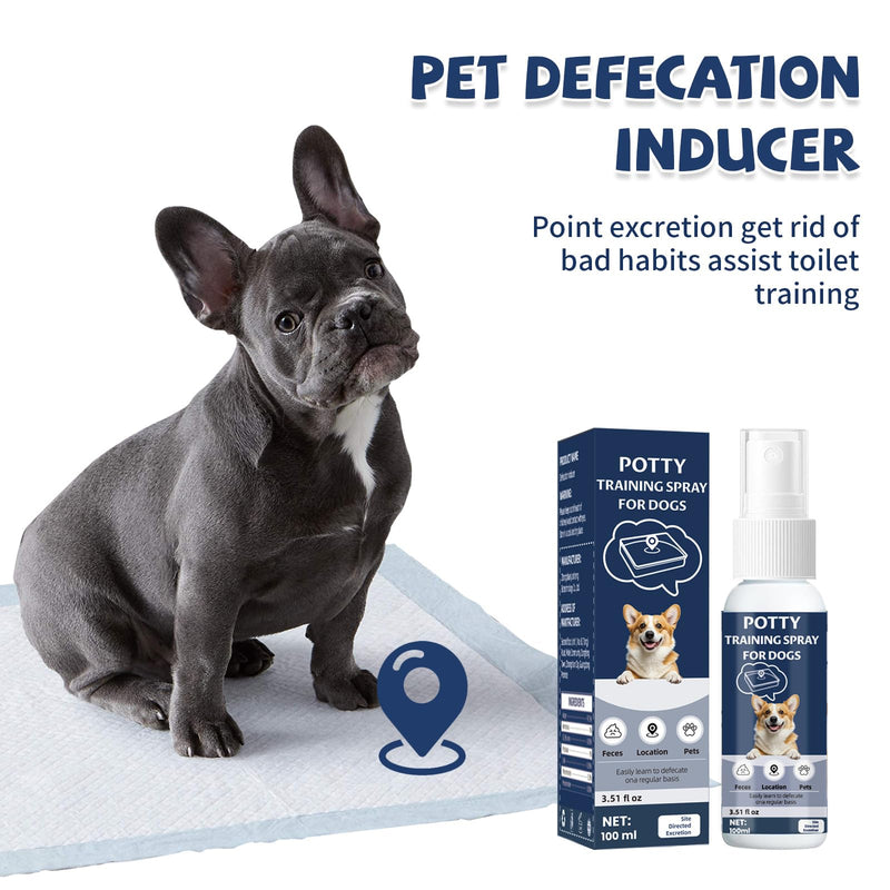 Potty Training Spray for Dogs and Puppies, Housebreaking Attractant Aid for Pee Pads, Artificial Turf, Indoor and Outdoor Potty Areas, (3.51 Fl Oz) 3.51 Oz