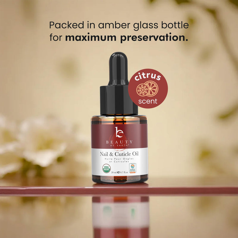Organic Nail and Cuticle Oil - USA Made Nail Oil for Growth & Strength with Jojoba and Vitamin E, Repair for Damaged Nails & Cuticle Softener made with Natural Ingredients, Nails Care Products 0.7 Fl Oz (Pack of 1) - BeesActive Australia